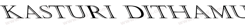 Kasturi Dithamuf字体转换